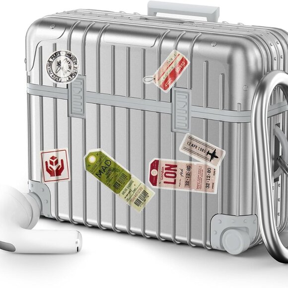 Compatible with AirPods Pro 2nd/1st Generation Case Cover, Cute Funny Suitcase D - Picture 1 of 7